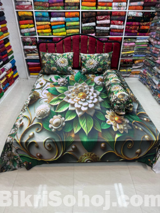 Primium quality 3D Bedsheet Four Piece Set